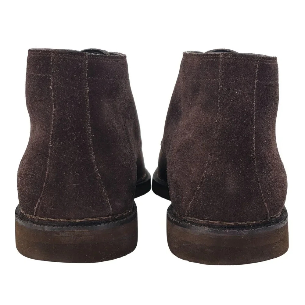 $500 Sutor Mantellassi Italian Men 11 Brown Suede Leather Dress Shoe Chukka Boot